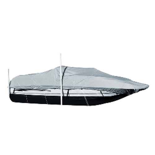 Carver Sun-DURA&reg; Styled-to-Fit Boat Cover f/24.5&#39; Sterndrive Deck Boats w/Walk-Thru Windshield - Grey