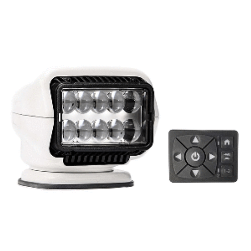 Golight Stryker ST Series Permanent Mount White 12V LED w/Hard Wired Dash Mount Remote