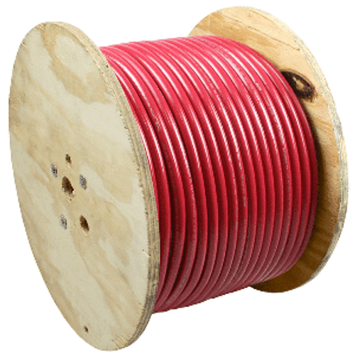 Pacer Red 1 AWG Battery Cable - 500&#39;