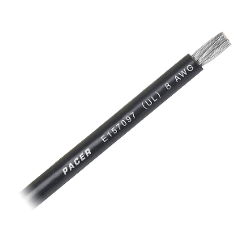 Pacer Black 8 AWG Battery Cable - Sold By The Foot