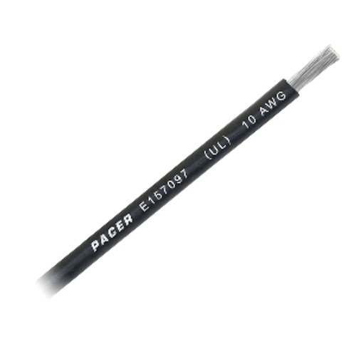 Pacer Black 10 AWG Battery Cable - Sold By The Foot