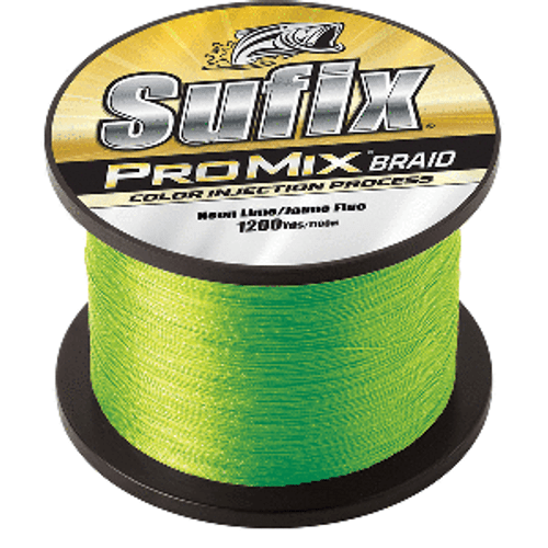 Sufix ProMix&reg; Braid - 65lb - Neon Lime - 1200 yds