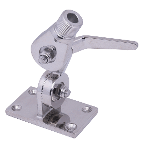 Whitecap Heavy-Duty Ratchet Antenna Mount - 316 Stainless Steel