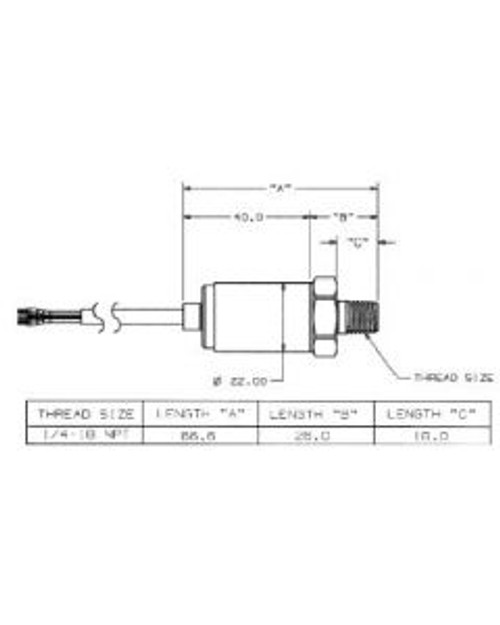 Maretron 0-10 PSI Transducer MARPT010PSI01