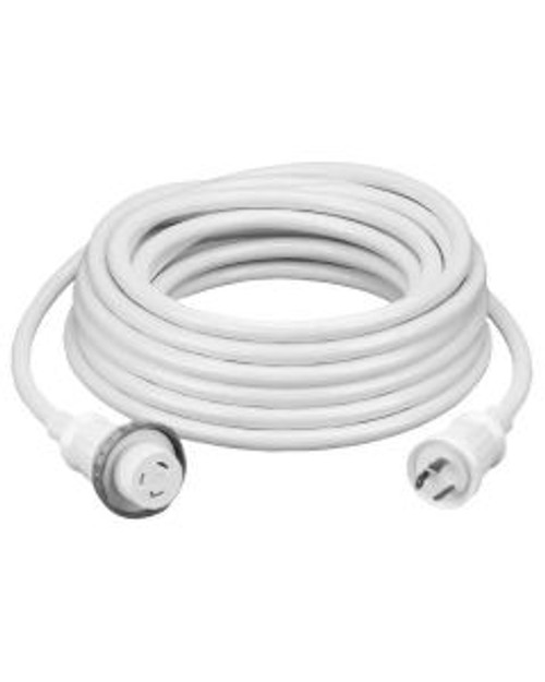 Hubbell HBL61CM03W 30A 25 Foot White Shore Cord HUBHBBL61CM03W