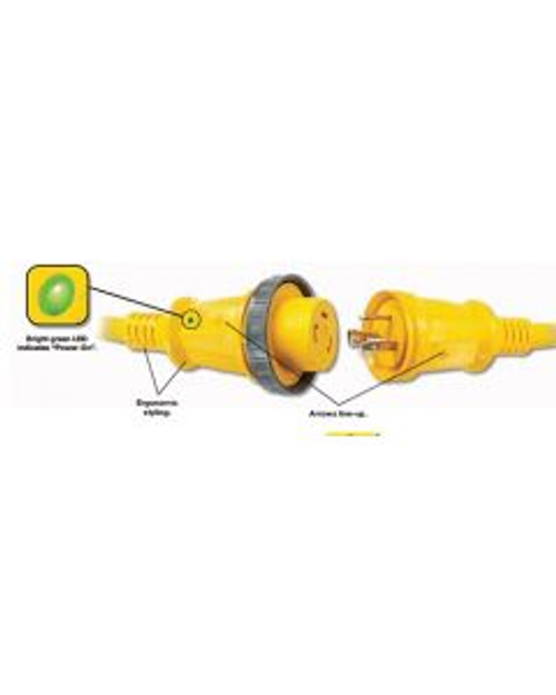 Hubbell HBL61CM03LED 30 Amp 25 Foot Cordset With LED HUBHBL61CM03LED