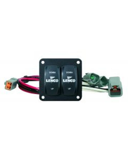 Lenco Double Rocker Switch Kit Single Actuator Systems 12vDC & 24vDC LEN10222211D