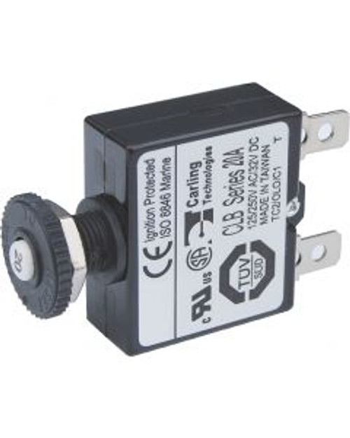 Blue Sea 20A Push Button Quick Connect Circuit Breaker BSS7057