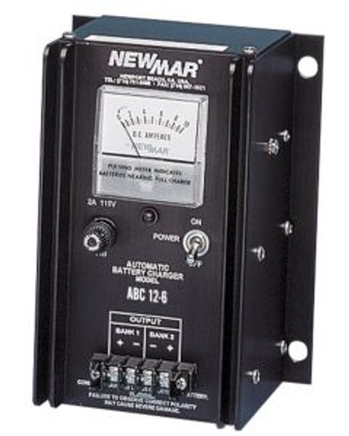 Newmar ABC-12-6 Battery Charge 2 Banks 12V 6 Amps 120/240vAC input NEWABC126