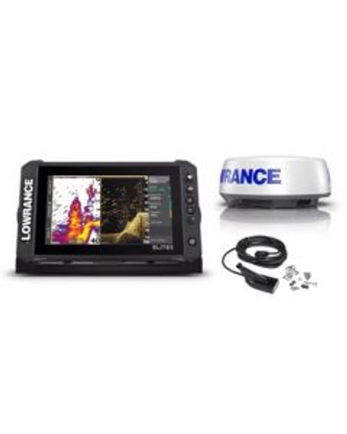 Lowrance Elite FS 9 Halo 20 Bundle with Medium High HDI C-Map Contour+ Charts LOW00015946001