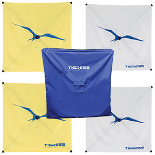 Tigress Kite Kit - 2-All Purpose Yellow, 2-Specialty White & Storage Bag