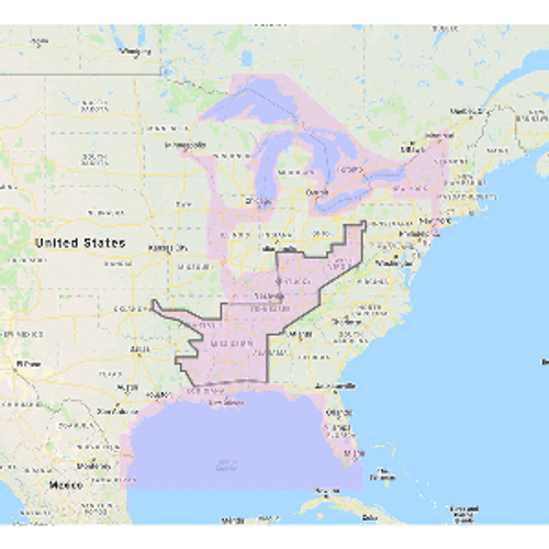 Furuno Gulf of Mexico, Great Lakes & Rivers - Vector Chart & Standard Resolution Satellite Photos f/Part of the Great Lakes - Unlock Code