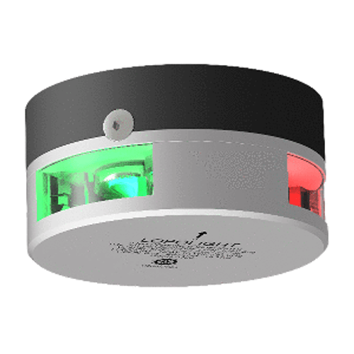 Lopolght Series 201-003 - Starboard & Port Sidelight - 2NM - Reverse Horizontal Mount - Green/Red - Silver Housing