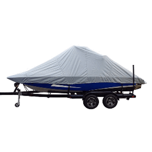 Carver Sun-DURA&reg; Specialty Boat Cover f/23.5&#39; Inboard Tournament Ski Boats w/Wide Bow & Swim Platform - Grey