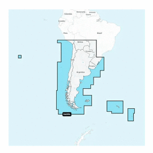 Garmin Navionics+&trade; NSSA005L - Chile, Argentina & Easter Island - Marine Chart