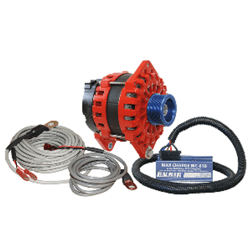 Balmar Alternator 250 AMP Kit 12V 3.15" Dual Foot Saddle J10 Pulley Regulator & Temp Sensor