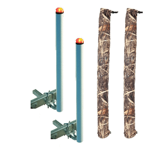 C.E. Smith 60" Post Guide-On w/L.E.D. Posts & FREE Camo Wet Lands Post Guide-On Pads
