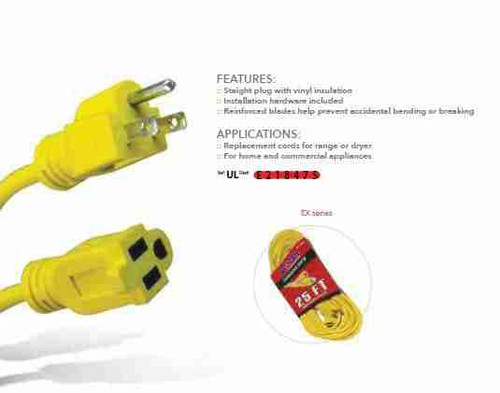 Westgate Lighting EX-SERIES OUTDOOR EXTENSION CORDS 125V-15A, YELLOW