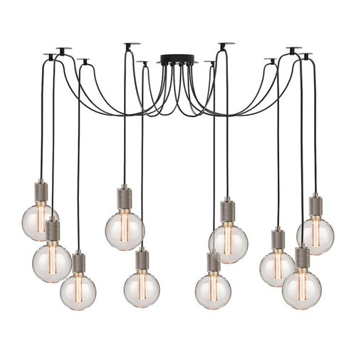 Stone Lighting SWG98810 10 Light Swag Multi Crosshatch Chandeliers