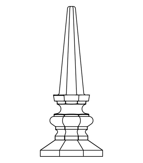 StressCrete Group Finial #6 Arms & Accessories