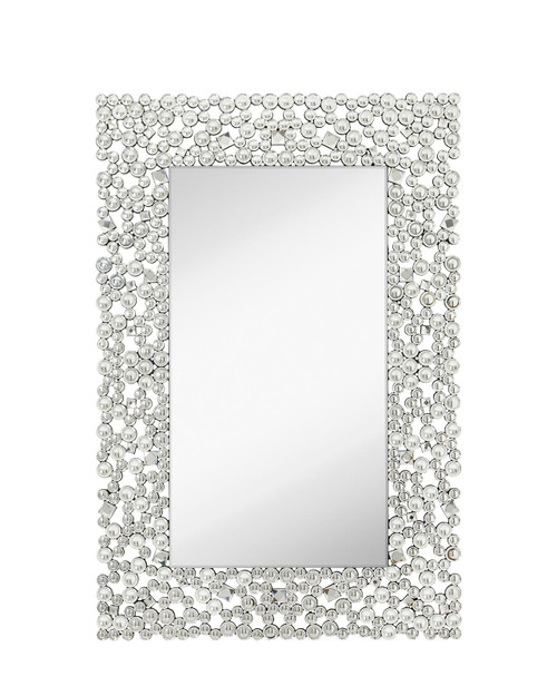 Majestic Mirror & Frame 3383-B Mirror With Convex Detail Decorative Framed Mirror 32_48