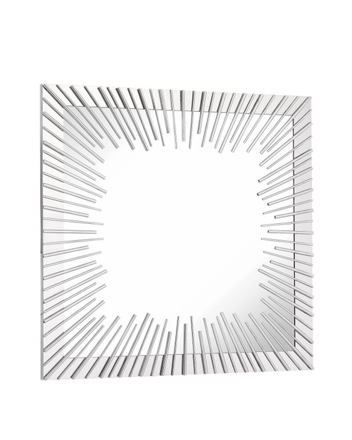 Majestic Mirror & Frame 3349-P Polished Stainless Decorative Framed Mirror 35_35