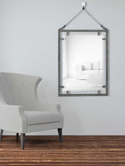 Majestic Mirror & Frame 2774-B Grey Wash Contemporary Mirrors