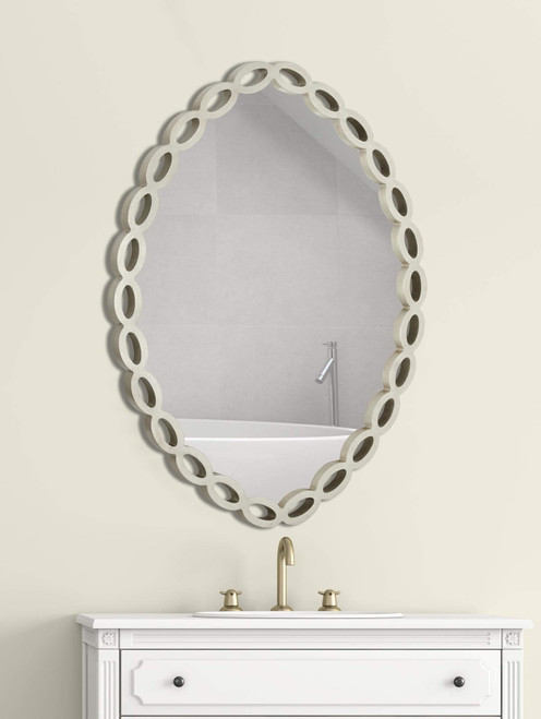 Majestic Mirror & Frame 2564-P Closeout 36 X 48 Oval