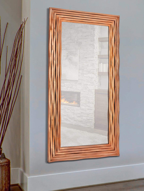 Majestic Mirror & Frame 2454-P Polished Rose Gold 44" x 80" Overall Decorative Framed Mirrors & Art Urethane