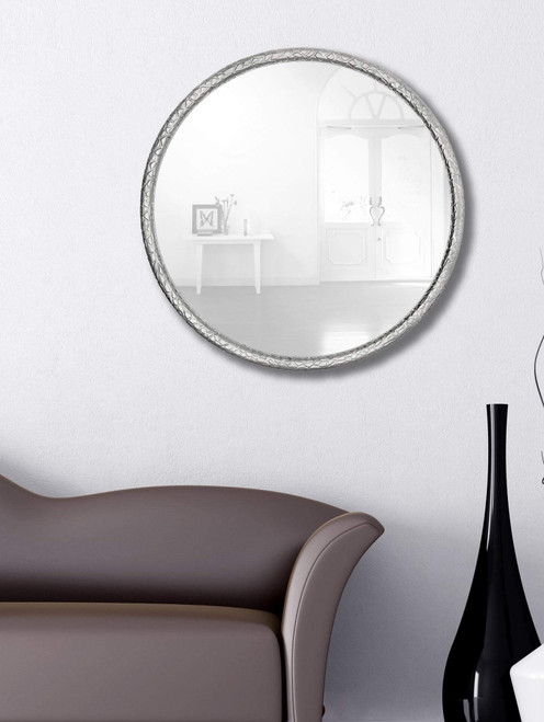 Majestic Mirror & Frame 2340-P Chrome DIA 48_ Decorative Framed Mirrors & Art