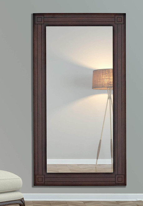 Majestic Mirror & Frame 2338-P Wenge Overall Size 42" X 78" Decorative Framed Mirrors & Art Wood