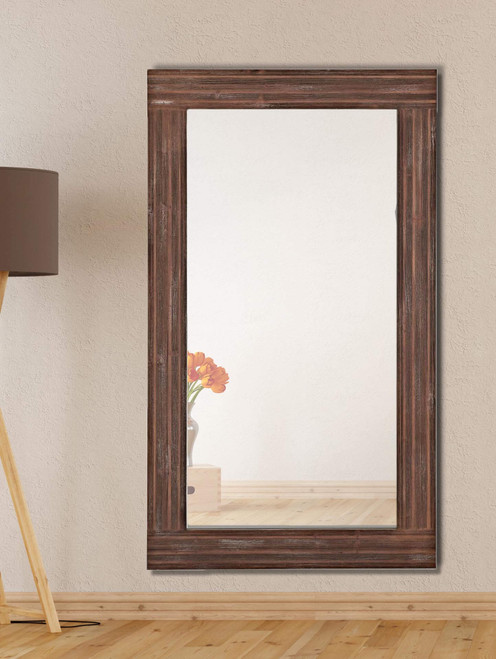 Majestic Mirror & Frame 2335-P Walnut w/ Antiquing Overall Size 44" X 76" Decorative Framed Mirrors & Art 44 x 76