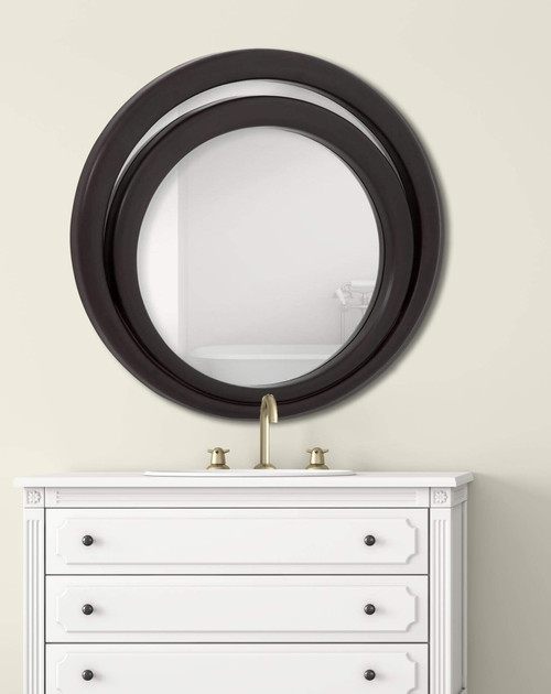 Majestic Mirror & Frame 2127-P Wenge Overall size 36 X 36 Decorative Framed Mirrors & Art 36 X 36