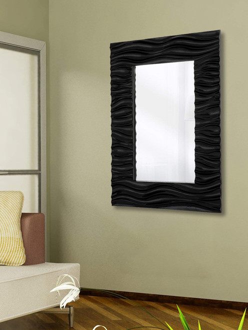 Majestic Mirror & Frame 2007-P Black Lacquer Decorative Framed Mirrors & Art