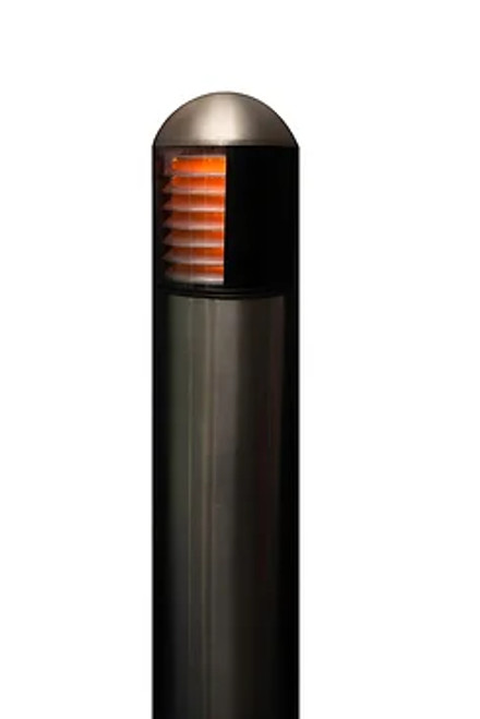 Endeavor Lighting ENBOWLQ SS TURTLE AmberLED Apollo Stainless Steel Bollard with Louvers