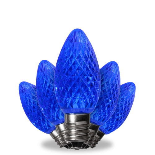 WGC-78308 - C7 Blue LED Kringle Traditions Bulbs, 25-Pack - Wintergreen Corporation