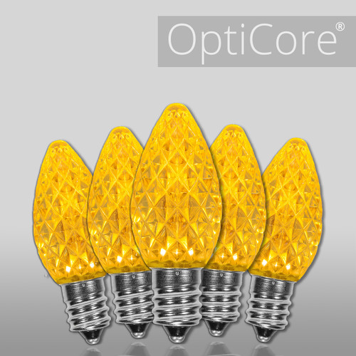WGC-72627 - C7 Gold LED OptiCore Bulbs, 25-Pack - Wintergreen Corporation