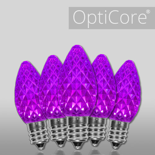 Wintergreen Corporation 72630 C7 Purple OptiCore LED Bulbs