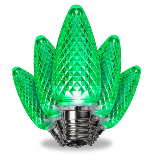 Wintergreen Corporation 78318 C9 Green Kringle Traditions LED Bulbs