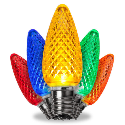 Wintergreen Corporation 78323 C9 Multicolor Kringle Traditions LED Bulbs