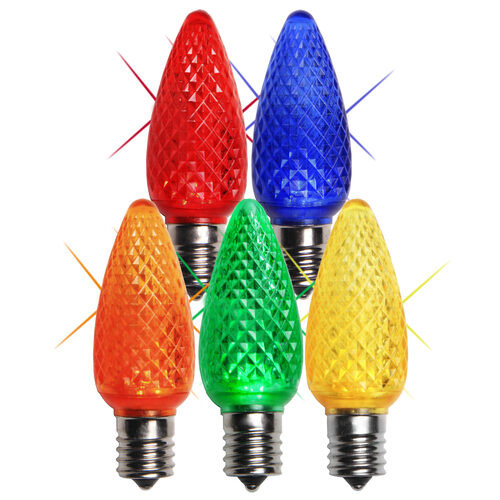 Wintergreen Corporation 19462 C9 Twinkle Acrylic Multicolor LED Bulbs