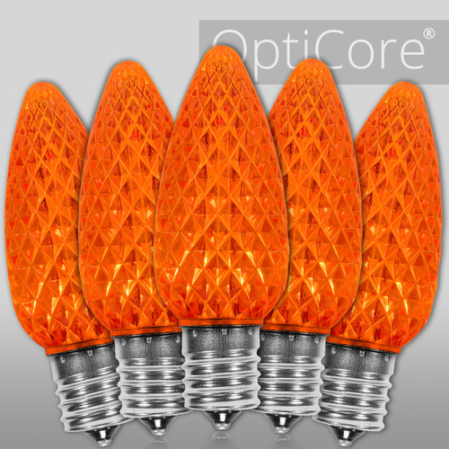 WGC-72651 - C9 Amber LED OptiCore Bulbs, 25-Pack - Wintergreen Corporation
