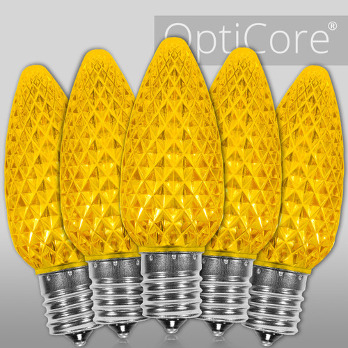WGC-72657 - C9 Gold LED OptiCore Bulbs, 25-Pack - Wintergreen Corporation