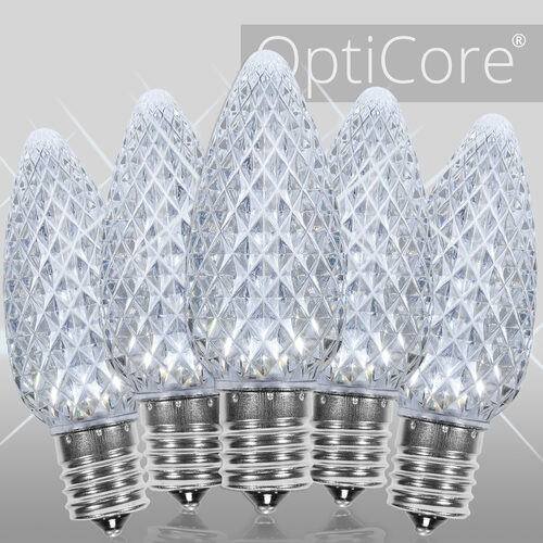 Wintergreen Corporation 73955 C9 Twinkle Cool White OptiCore LED Bulbs