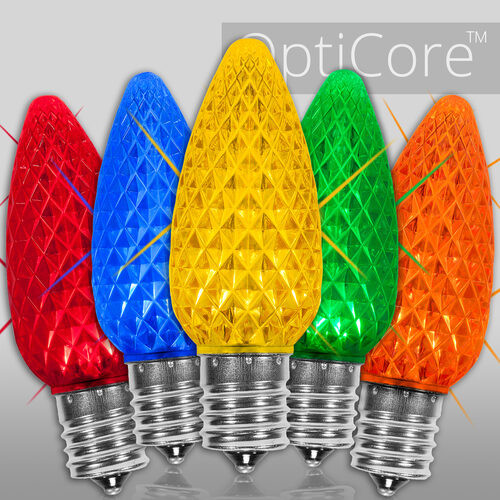 Wintergreen Corporation 78281 C9 Twinkle Multicolor OptiCore LED Bulbs