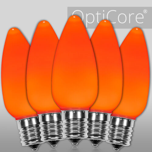 Wintergreen Corporation 73960 C9 Opaque Amber OptiCore LED Bulbs