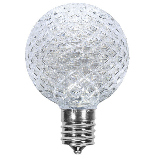 Wintergreen Corporation 72678 G50 Cool White OptiCore LED Globe Light Bulbs, E17 - Intermediate Base