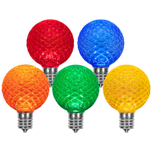 WGC-72681 - G50 Multicolor LED OptiCore Globe Light Bulbs, E17 Intermediate Base, 25-Pack - Wintergreen Corporation