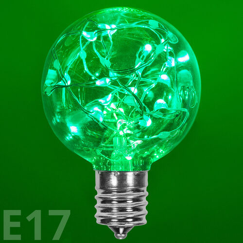 Wintergreen Corporation 79477 G50 Green LEDimagine TM Fairy Light Bulbs, E17 - Intermediate Base