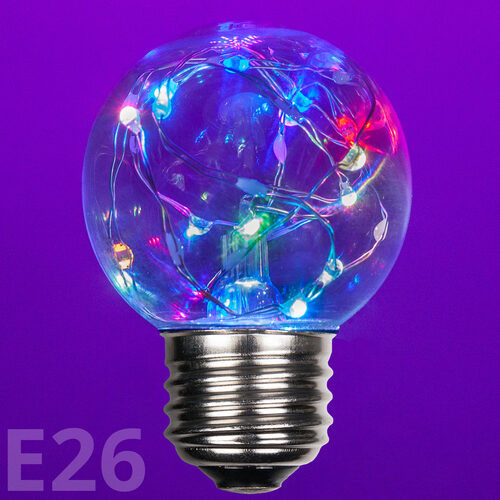 Wintergreen Corporation 78442 G50 Color Change RGB LEDimagine TM Fairy Light Bulbs, E26 - Medium Base